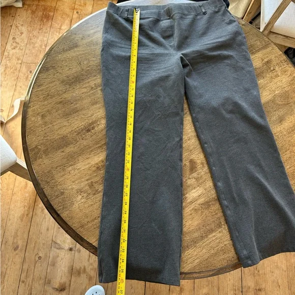 Quince Ultra-Stretch Ponte Bootcut Pants Charcoal Flare XL - Picture 11 of 11